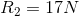 R_{2} = 17 N