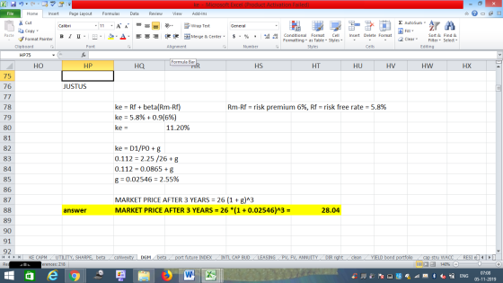 ke - Microsoft Excel (Product Activation Failed) Review File Home Insert Page Layout Formulas Data View Add-Ins Σ AutoSum - C