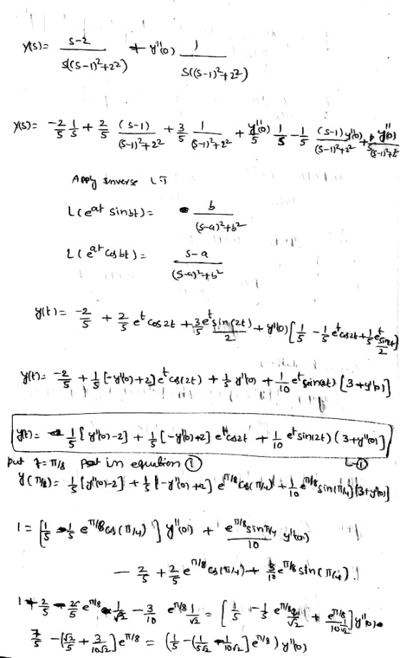 s(s-0+22) 25S 5 (s-a)+b ses in(2t)
