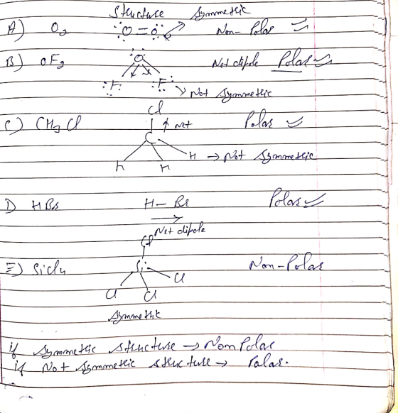Structure Symmetric Qe Non-Polos B) of g e en Ned clipele Pelady Y Not Symmethic If net Polar y H 3 Not Azmme teie г) Сн, СР