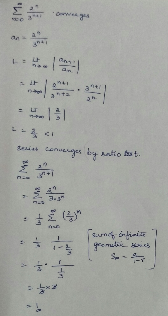 Me 2) 3+) conveeges 3+} ㄴ 사 Qntl an =사 nti 371 3 Mt2 년 200 L 을시 series converges by ratic test. 2 0 3t an 303년 10-0 8M 13 -