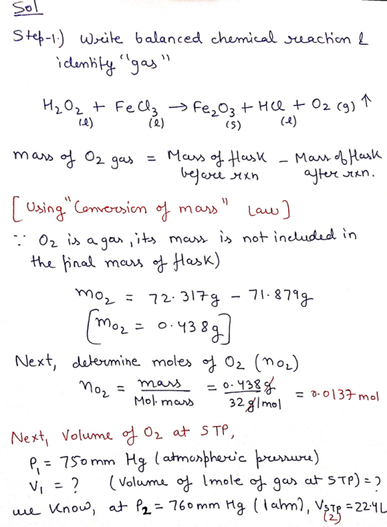 Sol Steprile balanced chamical suachon L usingconversion 엉 ma Law 2= 72.3179-71.879 Next, daeumine. mole> t O2 (mou) mo32glm