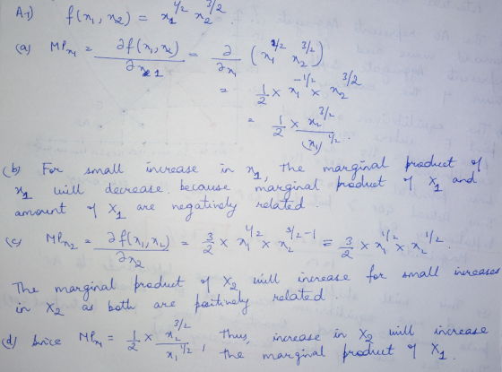 As flo, me) = 2 Q 2 X n (b For small increase i a will decrease. because amount of X are negatively s Mine a afla, a) a 3 0 t