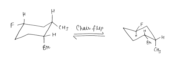 * y CH3 -LH Chair flip ZH Br . CH3