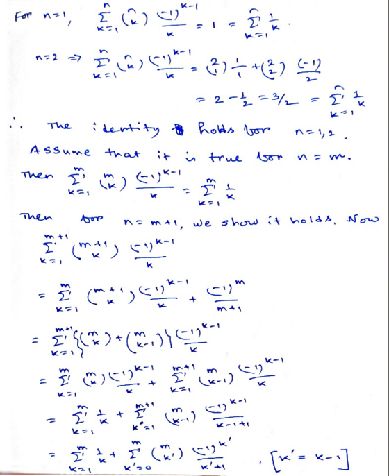 noza @ Cavan 37+48) 512 . The identity to holds for n=1,2 . Assume that it is true bor nam. Then you an evt. Then On top , we