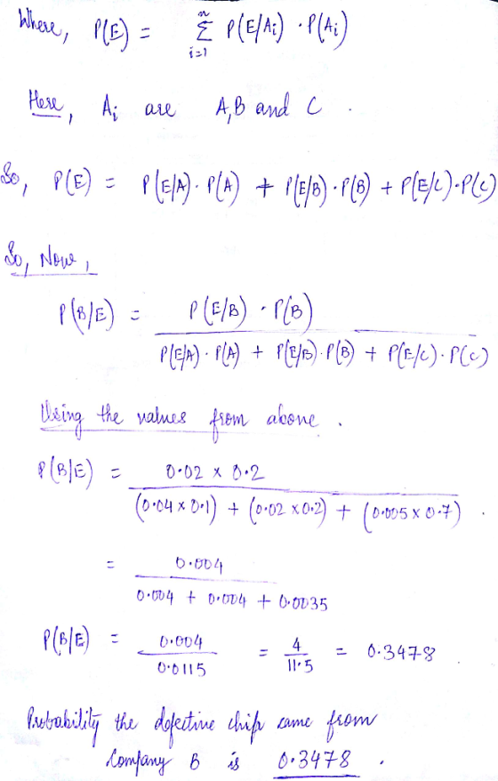 Whore, ) e)) Hese A au A,B and rWe)PeA)-o) fle) laing the valuee m akone lele) (o-04x Dr) 002 x.2 (o02 x02) + (o05x0) 0 O04tD