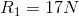 R_{1}=17 N