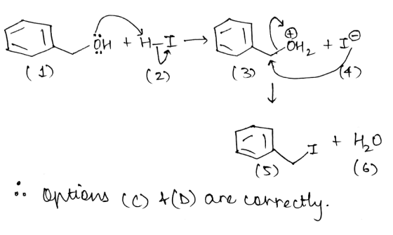 இரே OH + H- 12 + TO + + HO (6) options (C) & (D) are correctly.