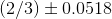(2/3)0.0518