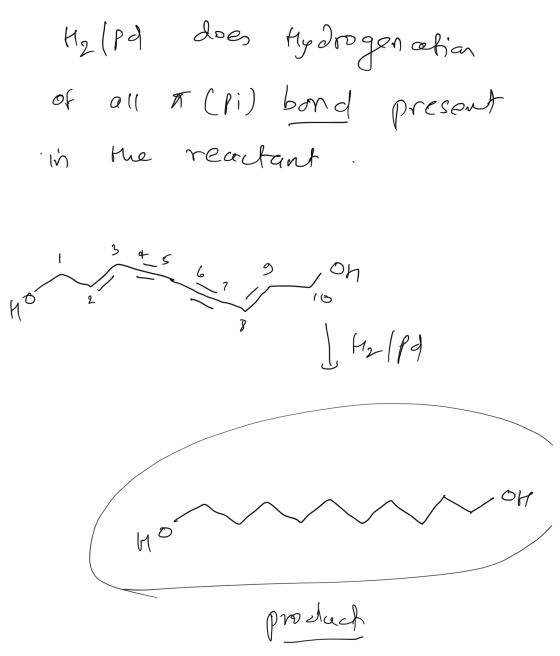 produch H₂ (pd does afian Ну Әго зға * (pi) bond present of all М Ио reactant 5 아 ( (о ОЙ 1 (5 Нэ у | Н (re 애 (с