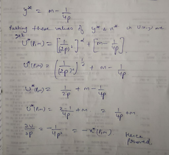 putting these values of y* an* in Umay we Utom) = lep+ [in ] et tema (ap) ² + m - upp w* (m) 2 + m up M - O (Pim) = 2 tm. 2 4