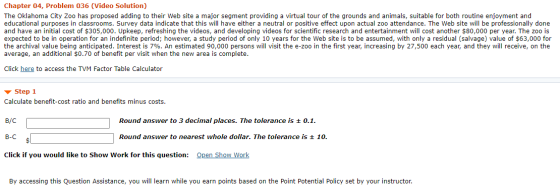 Chapter 04, Problem 036 (Video Solution) The Oklahoma City Zoo has proposed adding to their web site a major segment providin