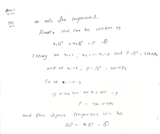 Ansir for 1000 at component -1, (a) written as Roults low can Rips sYzut D -0 and P=ps ar 350 kPa W = 1 Rz=in,=0 ceeasy and