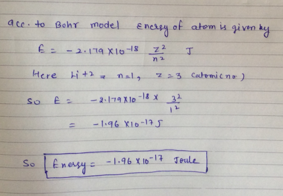 of atem iu given k n 2. -196. X10-105