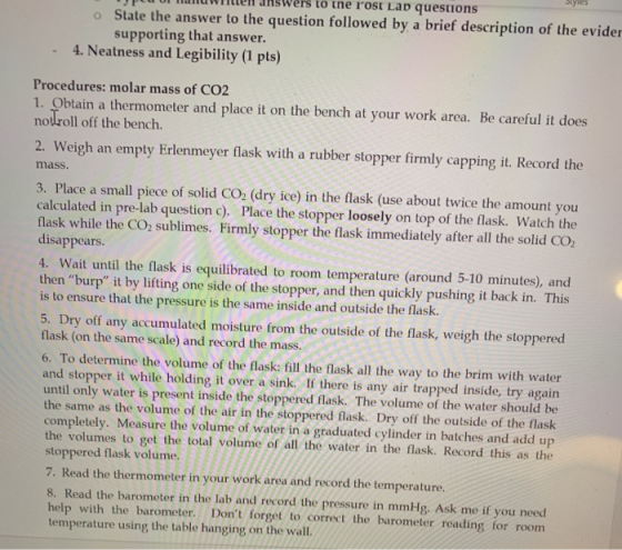 to tne rost Lab questions o State the answer to the question followed by a brief description of the evider supporting that an