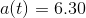 a(t)-6.30