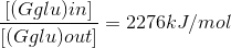 [(Gglu)in] (Gglu)out] = 2276kJ/mol