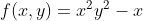 f(:,y) = xy - 1