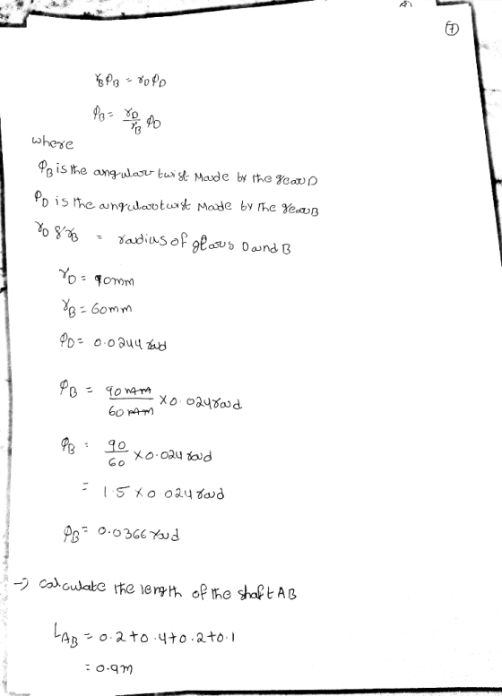 YB P13 = ropo Poc where PB is the angular twist Made by the gap PD is the aungdaotwist Made by the Ye.B %D8% = roudius of gla