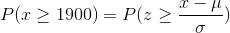 P(2 > 1900) = P(:>