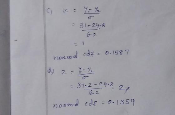 C; 2= Y% - 31-24.8 62 nocna car = 0.1587 dy z = 2 % = 3702-24 820 6.2 noomal ede = 0.1359