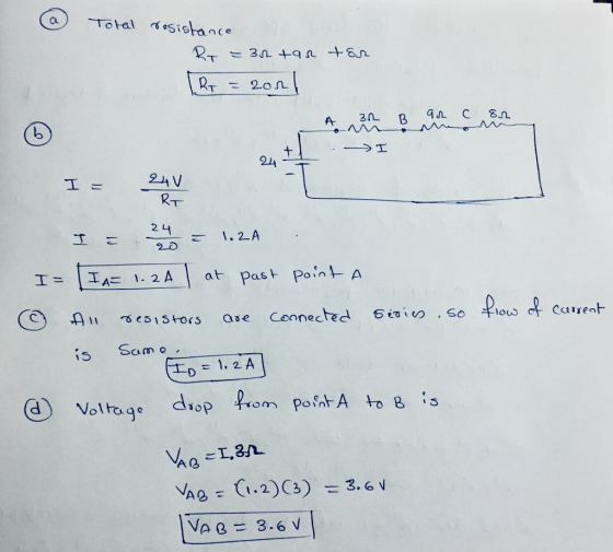 R- 20/L 24 RT 2 L 2 o 丹11-0 esıstors are is same d Voltae diop Voltaq diop from poshrA to 8 A B