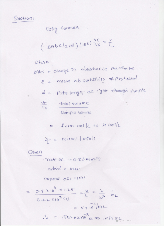 Solotio0! V S whey e. Patちlena, of light thongh sample. otal Volume Sample votuma form molle -to 와 molle added ou volume ofm Vーレ 6.2.2. K10(t) 3