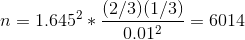 1 = 1.6452 * (2/31(1/3) 0.012 6014