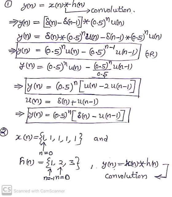 n- YM) = 2*hm sconvolution =yon Sc)-S(n-1)]*(0.5) uc) yo = SW*0.5un) -S(n-1)*6-5un) yn 6.5)Pum) – 66-5)un-D) BR) W = (-5