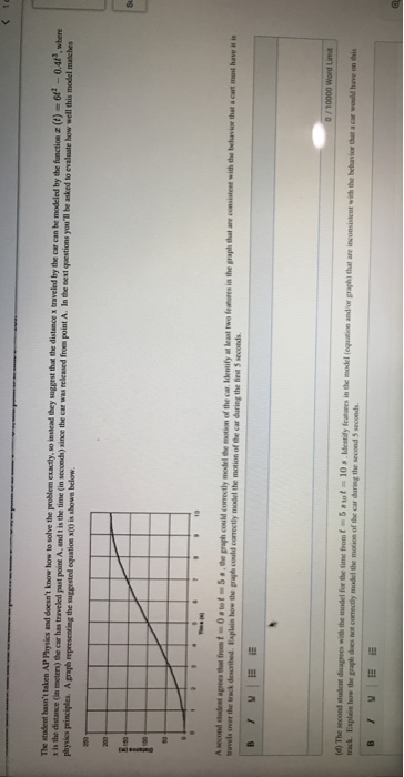 The student hasnt taken AP Physics and doesnt know how to solve the problem exactly, so instead they suggest that the dista