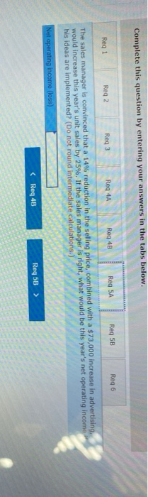 Complete this question by entering your answers in the tabs below. Reg 5B Reg 6 Reg SA Reg 4 Reg 3 Reg 2 Reg 1 Reg 4 The sale