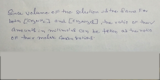 Since volume of the solution is the same for both [Cr₂Nt ] and [ergaryel], the ratio of their amounts in millimoles can be ta