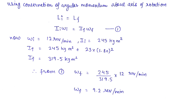 uusing censervatien Mame Lvi 245 kg 2 23x(1.80)2 ,1:こ /min 245 kgm2t Tr ะ 319.S