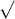 \sqrt