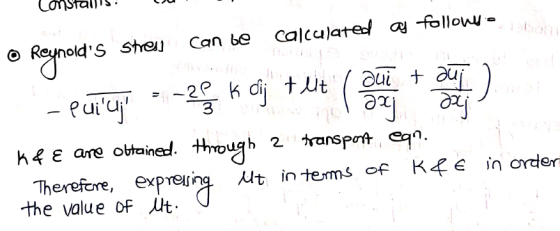 can be 3 axj s strej calculated as follows: Reynolds aui + auj Puiui = -2P k dij tut axj K&ε are obtained through 2 trans