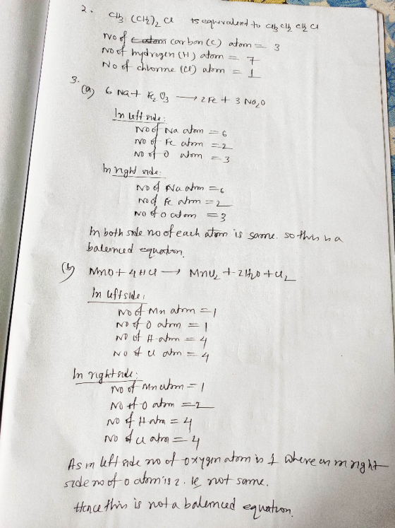 C (CH2), ce ts equivalent to caballo cha Modestam corrbon (C) atom = 3 No of hydrogen (H) atom = 7 No of chronne (1) alom = 1