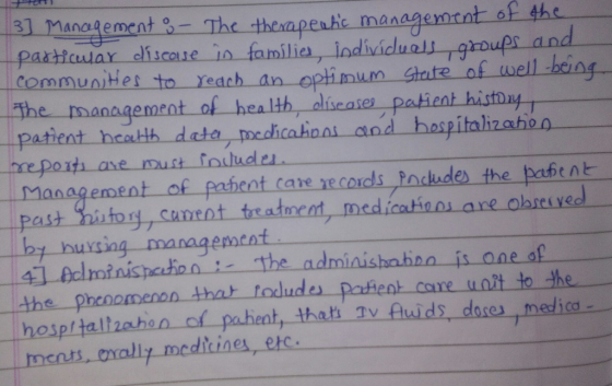 13] Management - The therapeatic management of the particular disease in families individuals groups and communities to reach