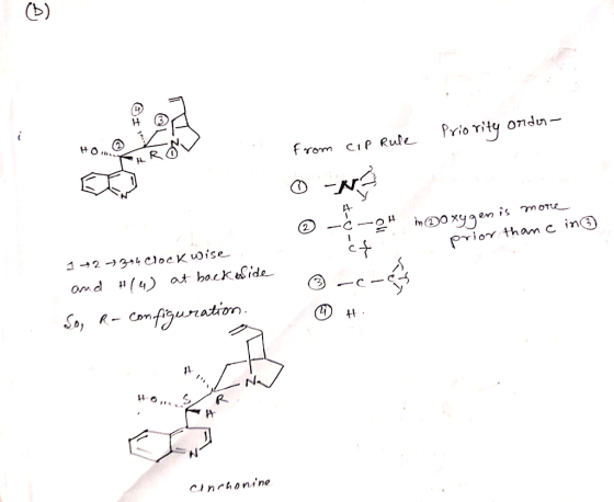 Priority order- from cip Rule in 20 xy genis motu in - prior thanc 1 +2+3+4 clockwise and H(4) at backside So, R- Configurati