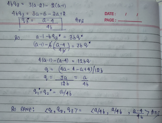 469 3 = 3(0-2)2(at) 469 3 = 3a-6-2ata 192 A-4 And 45 80 a-1-b q* = 3 bq * DATE: PAGE: (a-1 - 6 (24) = 369 3b qa 4 Q-1)-(4-4)