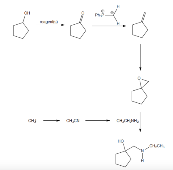 8-8 reagent(s) CH3 + CH3CN CH3CH2NH2 HO CH2CH3