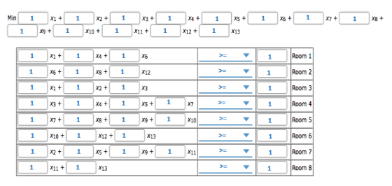 X11 X2+1 X31 X41 X5 X61 X101 X111 X121 X13 Room 1 Room 2 Room 3 Room 4 Room 5 Room 6 Room 7 Room 8 X12 X51 X91 X10 1 X10 1 x2