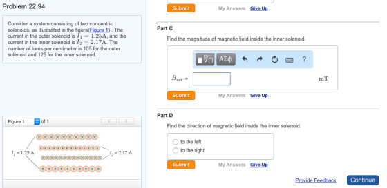 Consider a system consisting of two concentric sol
