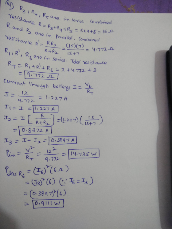 3 I , Rae in series o mbined Rand R ano in Povalal. Combined arele 1.227 A t S =)0.8372 A 13 1-1ユー101387A1 2- = (0.3847)(6)