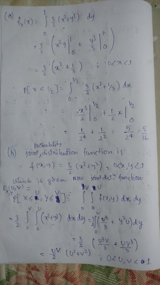 2. 2 2. 2+ 22 24 1 proba blity b) ornt distribution fumction is V RU 2.