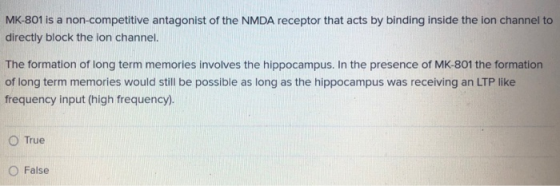 MK-801 is a non-competitive antagonist of the NMDA receptor that acts by binding inside the ion channel to directly block the
