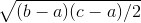 (6 - a)(c-a)/2