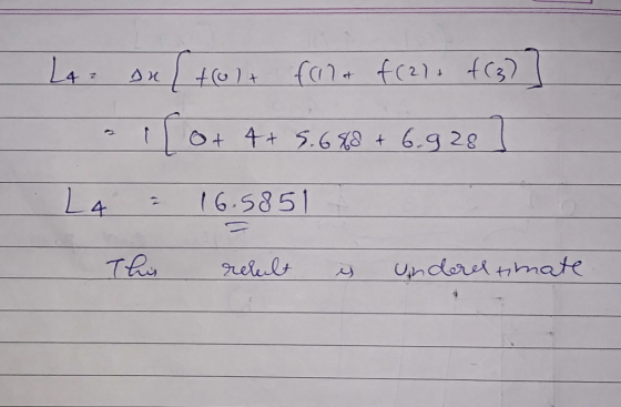 La sul trolt fort f(2), f(3) ] 110+ 4+ 5.688 + 6.928 | - (6.585 L4 This relult is undereltimate