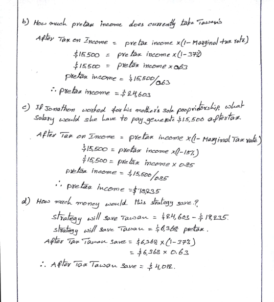 Apley Tax on I neome - pre tar income xi-Marginal tax 15500 pre tar incom ex(1-3% 15500 prelax in as c) Jonna rs Sole. Solar ssaol she a to pay gene i55 15,500 afetar ђ15,500: Petar income x0-157) 5500pelan income x.8s prela income -18235 ld this shalegy save ? alegy ili ave Tauoa