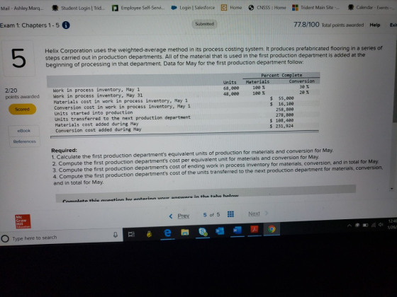 Mail - Ashley. Marq... Student Login Trid... Employee Self-Servi... Login Salesforce © Home > CNSSS : Home Trident Main Site.