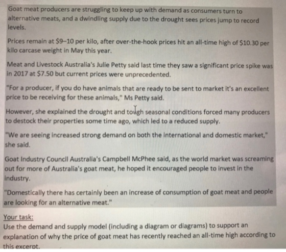 Goat meat producers are struggling to keep up with demand as consumers turn to alternative meats, and a dwindling supply due